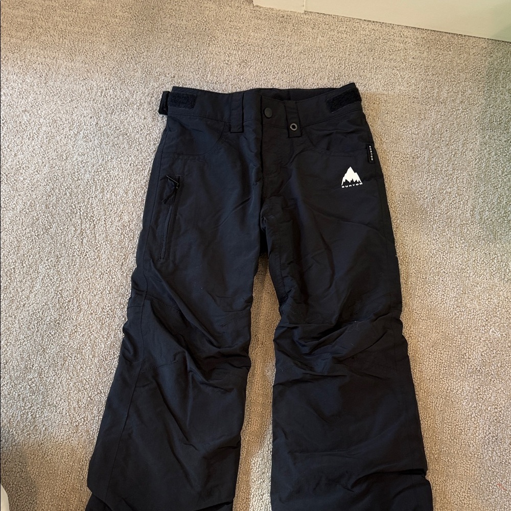 Black Snow Pants with Logo